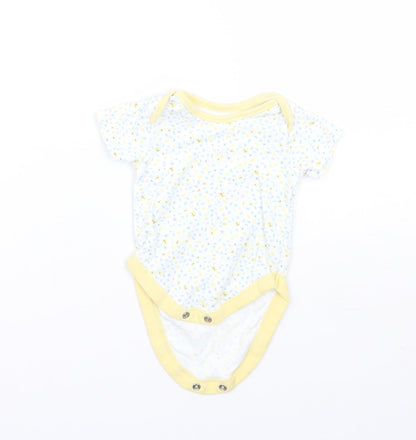 George Girls White Floral  Babygrow One-Piece Size 0-3 Months