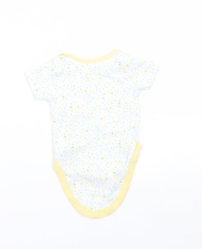 George Girls White Floral  Babygrow One-Piece Size 0-3 Months