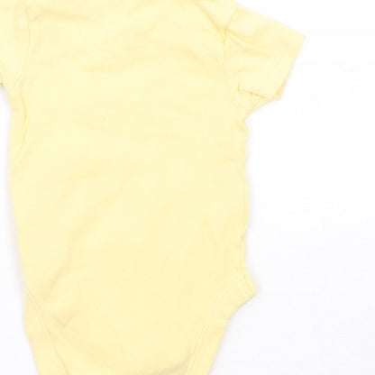 George Girls Yellow   Babygrow One-Piece Size 0-3 Months