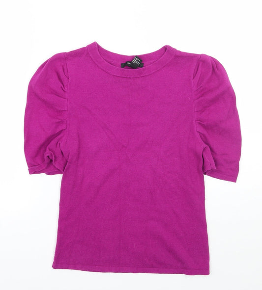 Womens UK Size M Forever21 Purple Basic T-Shirt