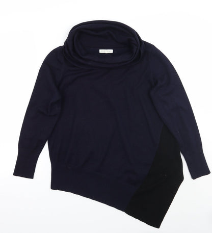 Womens UK Size S Retrology Blue Pullover Jumper