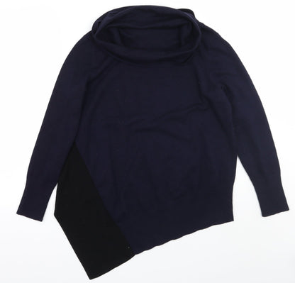 Womens UK Size S Retrology Blue Pullover Jumper