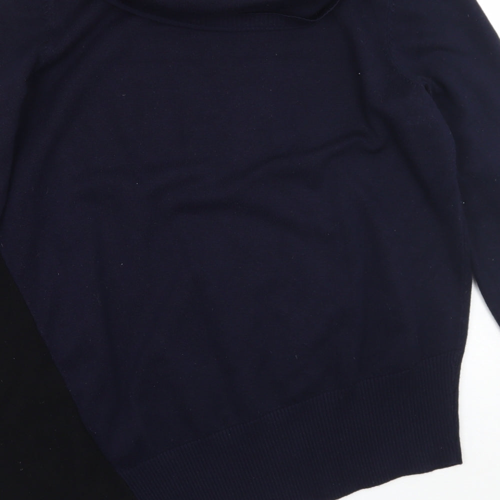 Womens UK Size S Retrology Blue Pullover Jumper