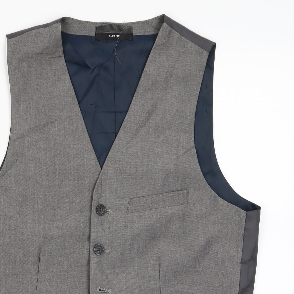Mens UK Size S Cedar Wood State Grey Gilet