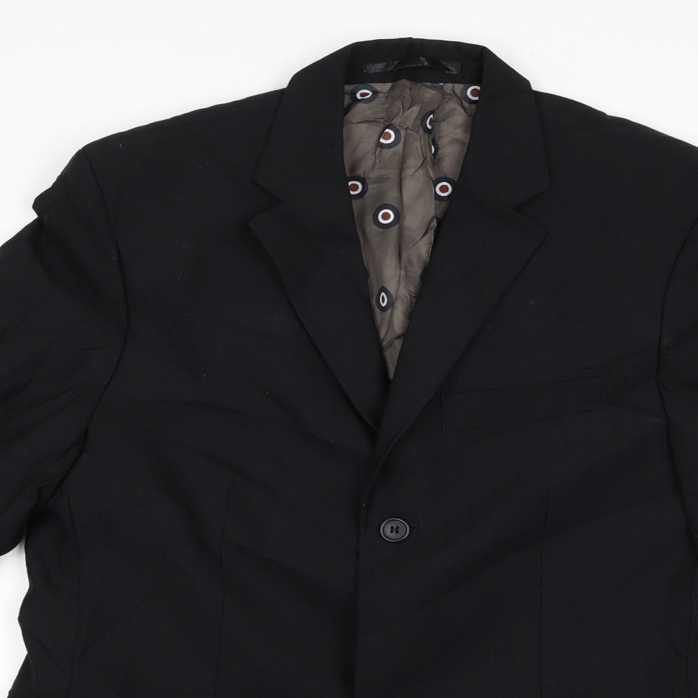 Mens UK Size  Ben Sherman Vintage Black Jacket