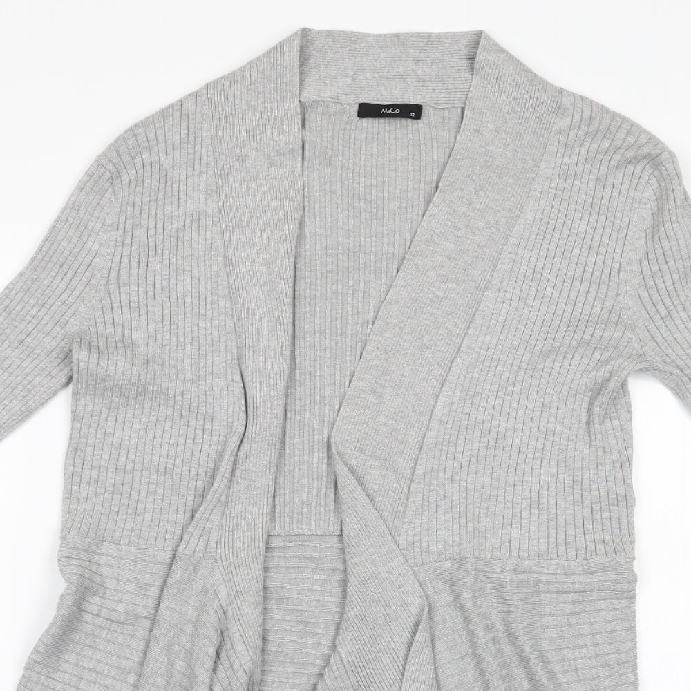 Womens UK Size 12 M&Co Grey Cardigan Jumper