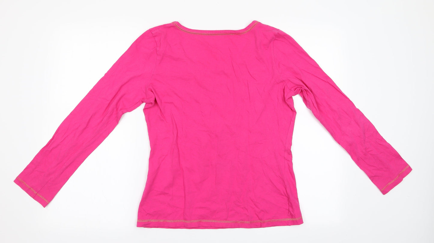 George Womens Pink Animal Print   Pyjama Top Size 12  - Tweety Pie - Tough Chick