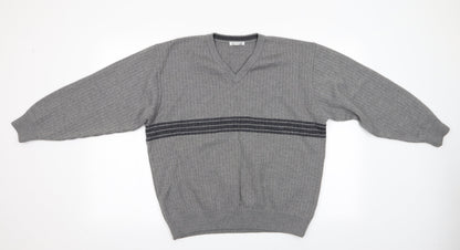 Marks and Mens Grey   Pullover Jumper Size L