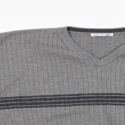 Marks and Mens Grey   Pullover Jumper Size L