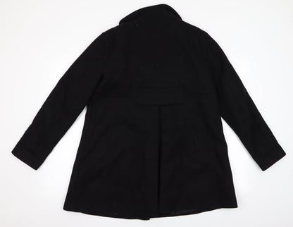 Hallhuber Womens Black   Overcoat Coat Size 14