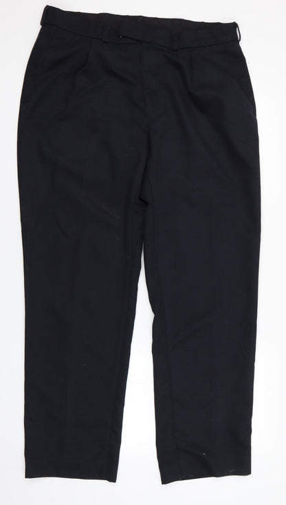 Florence and  Mens Black   Trousers  Size 34 in L31 in