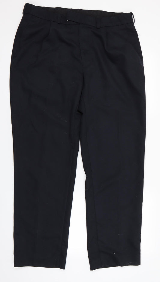 Florence and  Mens Black   Trousers  Size 34 in L31 in