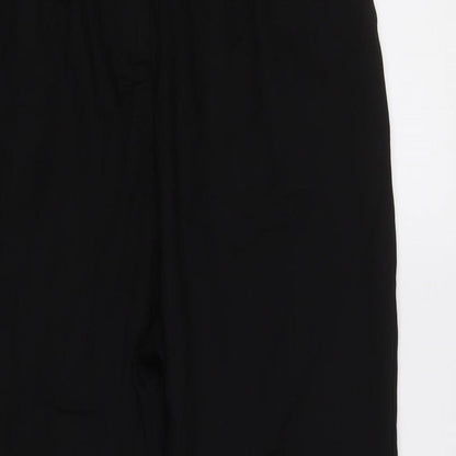 Womens UK Size 10 ASOS Regular Fit Dress Pants Black Trousers