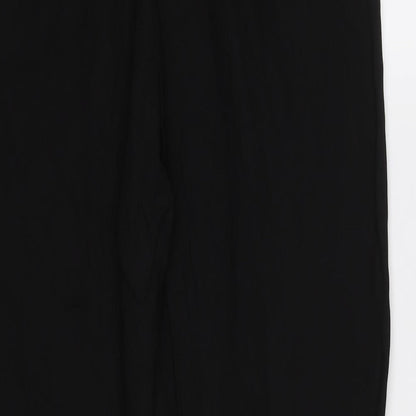 Womens UK Size 10 ASOS Regular Fit Dress Pants Black Trousers