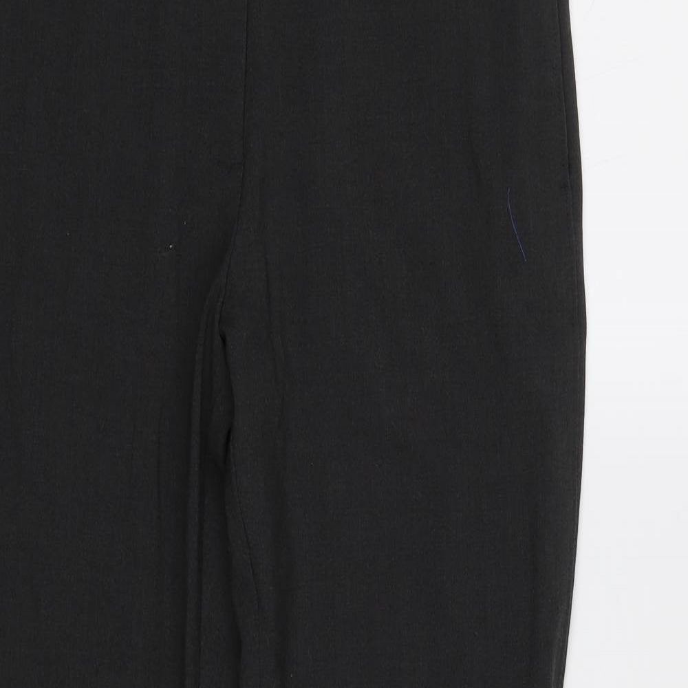 Womens UK Size 12 M&S Regular Fit Dress Pants Grey Trousers