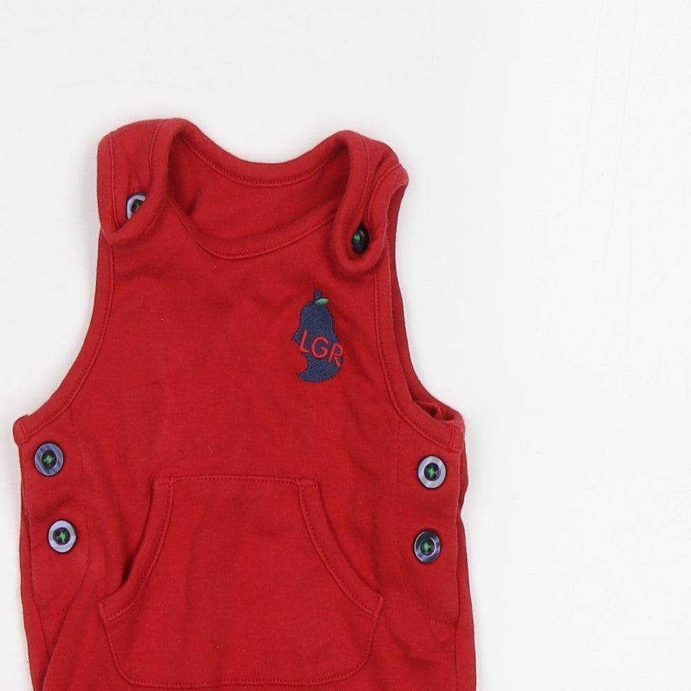 M&S Baby Red   Babygrow One-Piece Size 0-3 Months