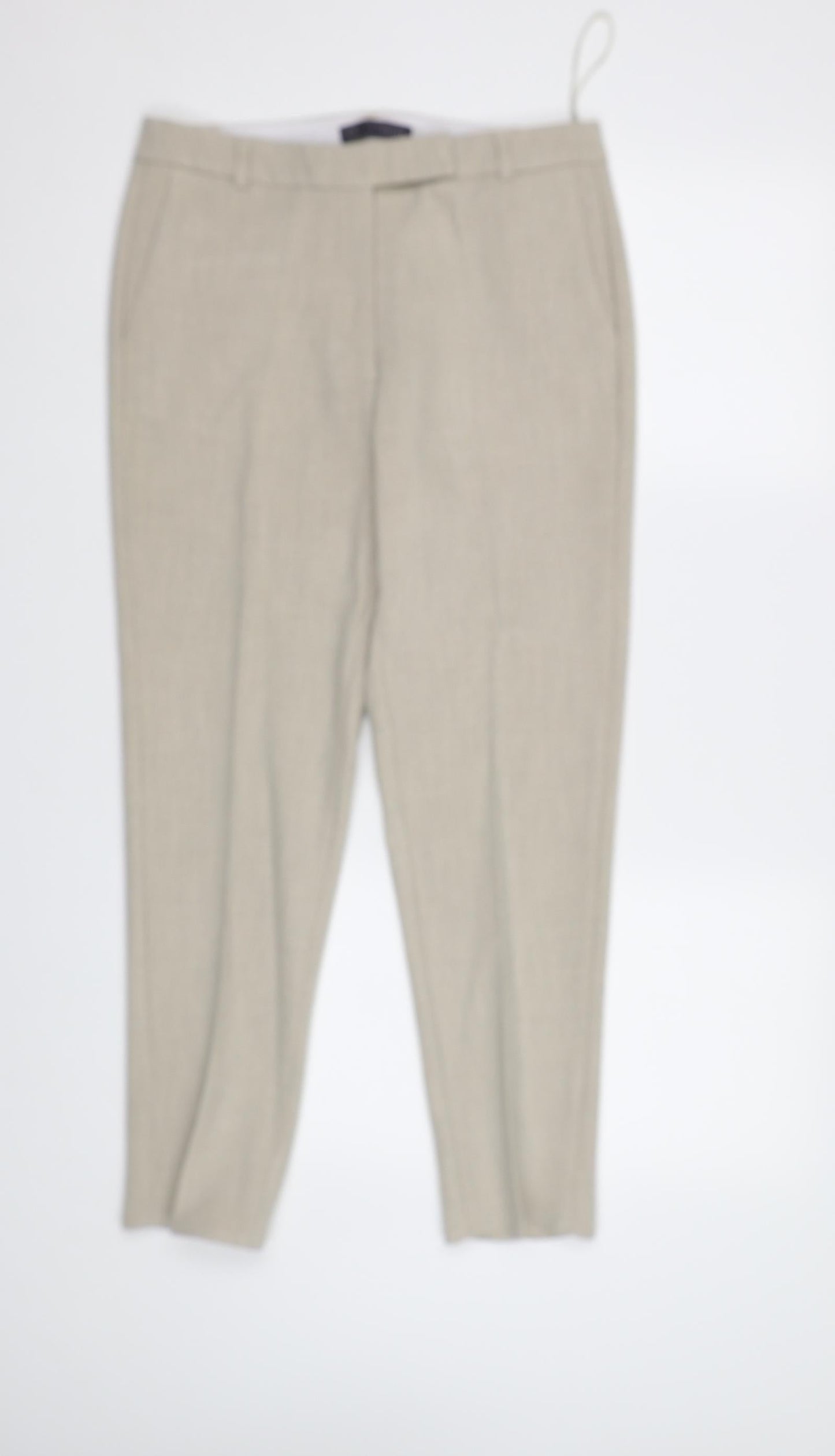 Womens UK Size 10 M&S Regular Fit Dress Pants Beige Trousers