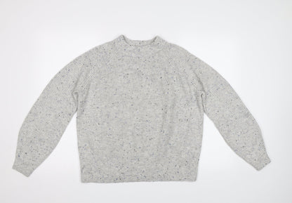 Womens UK Size M M&S Grey Pullover Jumper