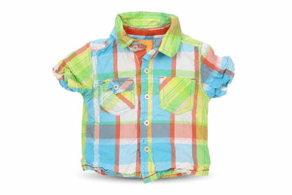 NEXT Baby Multicoloured Check  Basic Button-Up Size 3-6 Months