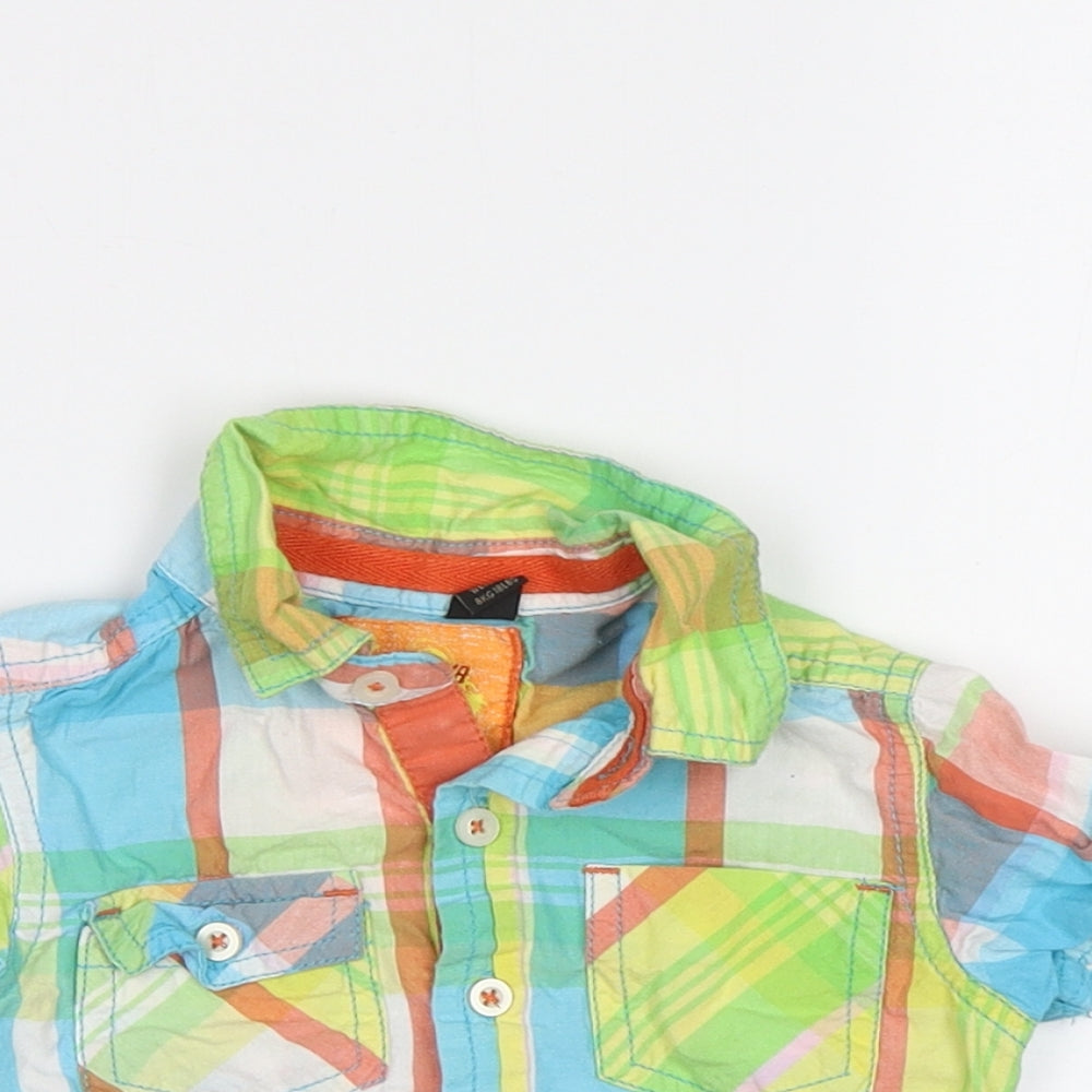 NEXT Baby Multicoloured Check  Basic Button-Up Size 3-6 Months