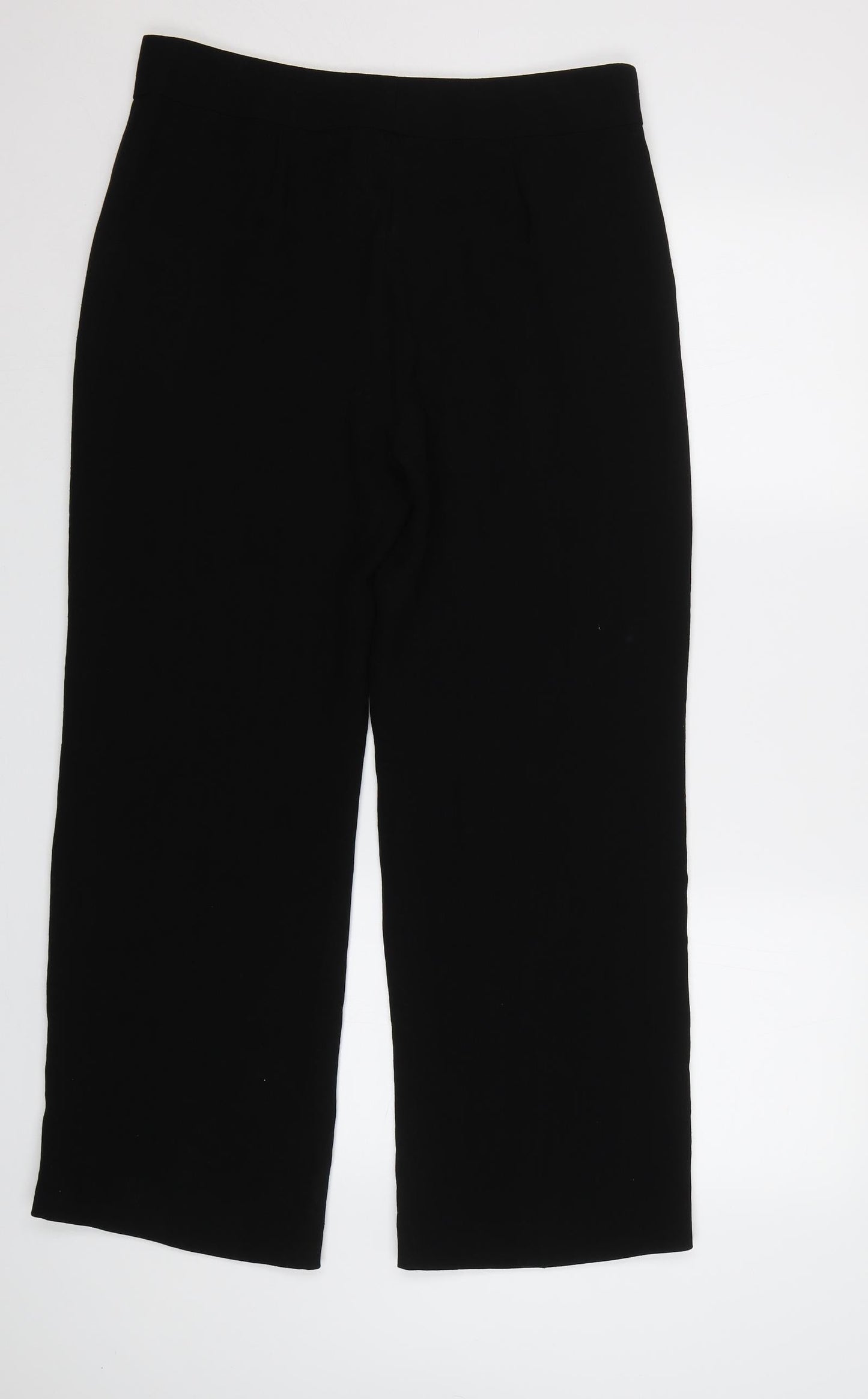 Womens UK Size 14 Gold Regular Fit  Black Trousers