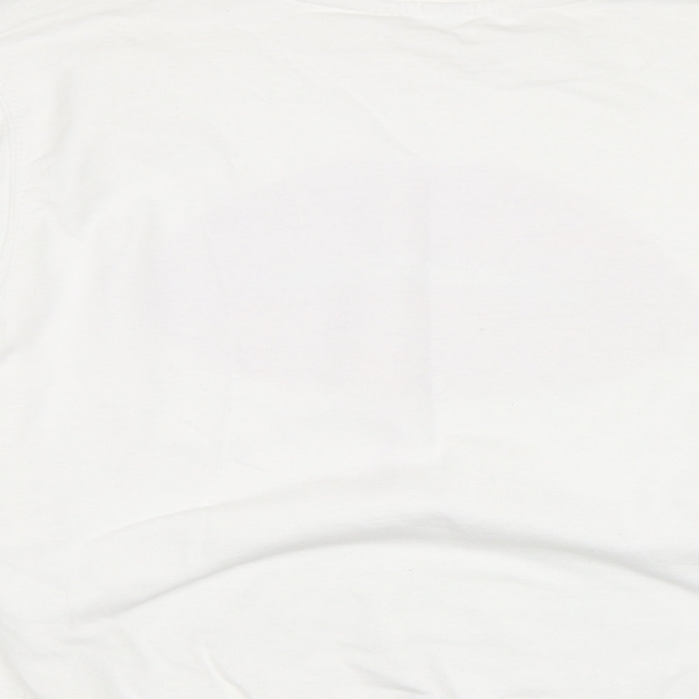 Preworn Womens White   Pullover Sweatshirt Size M  - Lips