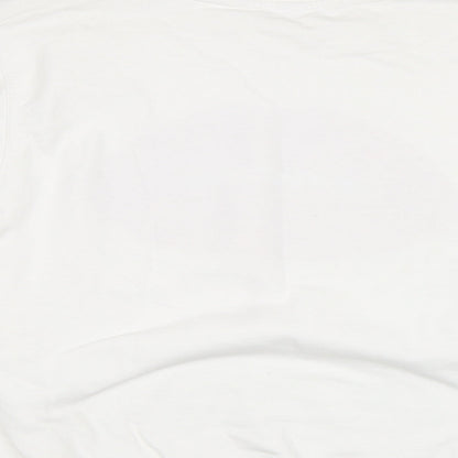 Preworn Womens White   Pullover Sweatshirt Size M  - Lips