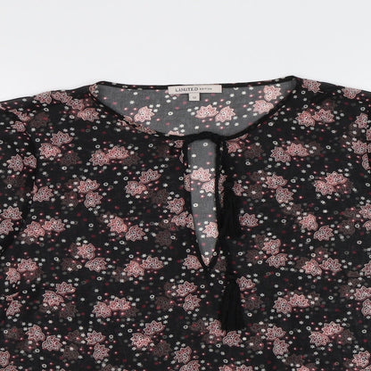 Womens UK Size 12 Limited Edition Black Basic Blouse