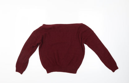 Womens UK Size S Missguided Purple Pullover Jumper