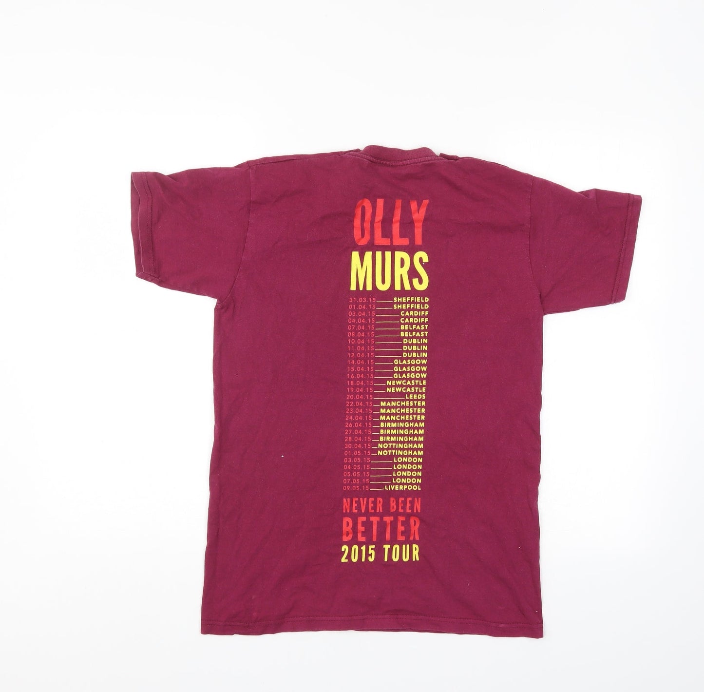 Womens UK Size S Fruit of the Loom Purple Basic T-Shirt