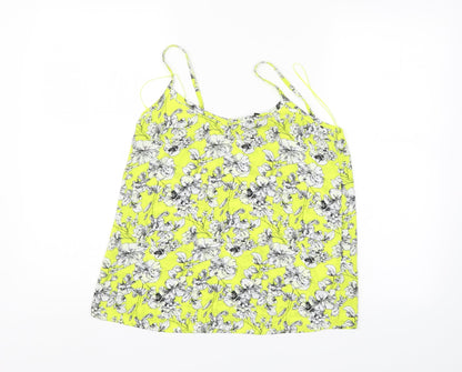 Womens UK Size 8 New Look Yellow Basic Blouse