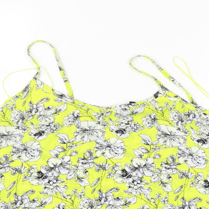 Womens UK Size 8 New Look Yellow Basic Blouse