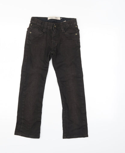 Teddy Smith Womens Brown  Denim Straight Jeans Size 8 L23.5 in