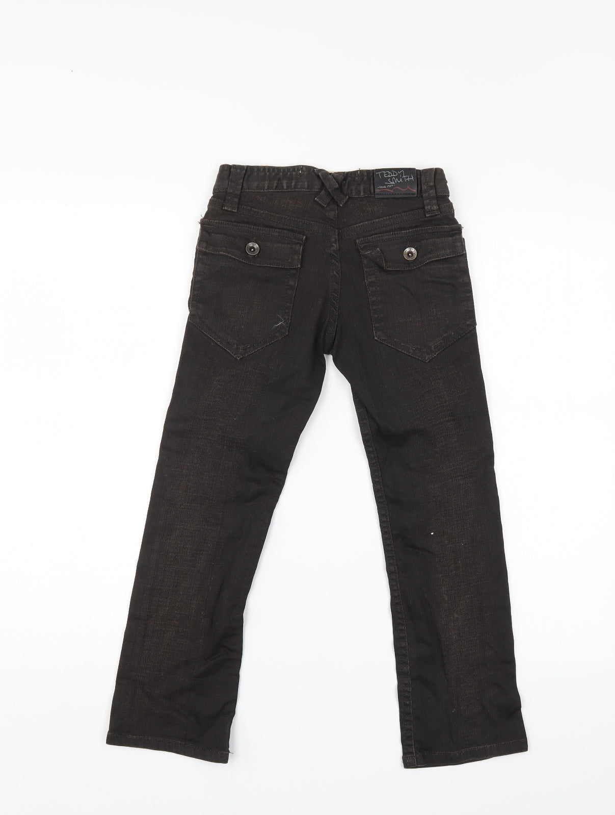 Teddy Smith Womens Brown  Denim Straight Jeans Size 8 L23.5 in