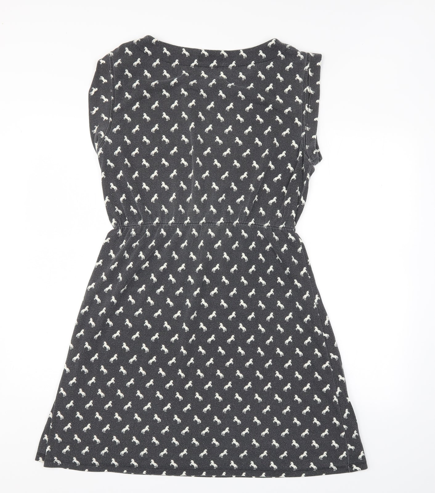 Louche Womens Grey Animal Print  A-Line  Size 14