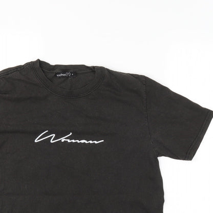 Boohoo Womens Black   Basic T-Shirt Size S