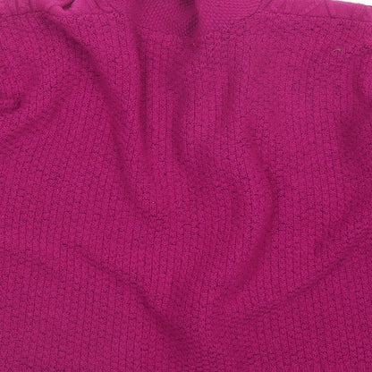 Womens UK Size L fashion Alert Pink Full Zip Jumper