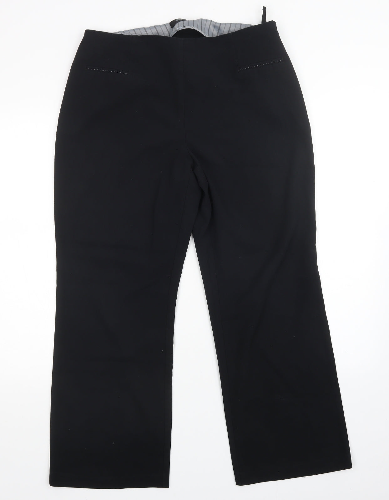 Womens UK Size 14 M&S Regular Fit  Black Trousers