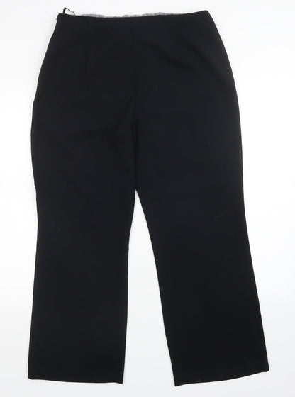 Womens UK Size 14 M&S Regular Fit  Black Trousers