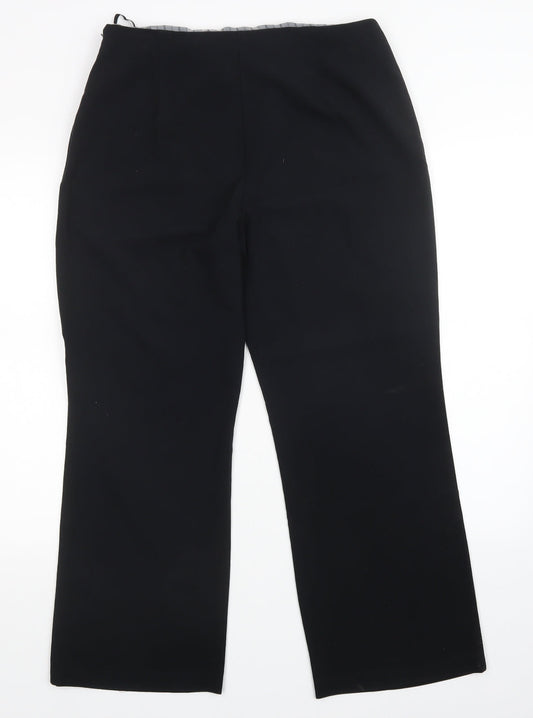 Womens UK Size 14 M&S Regular Fit  Black Trousers