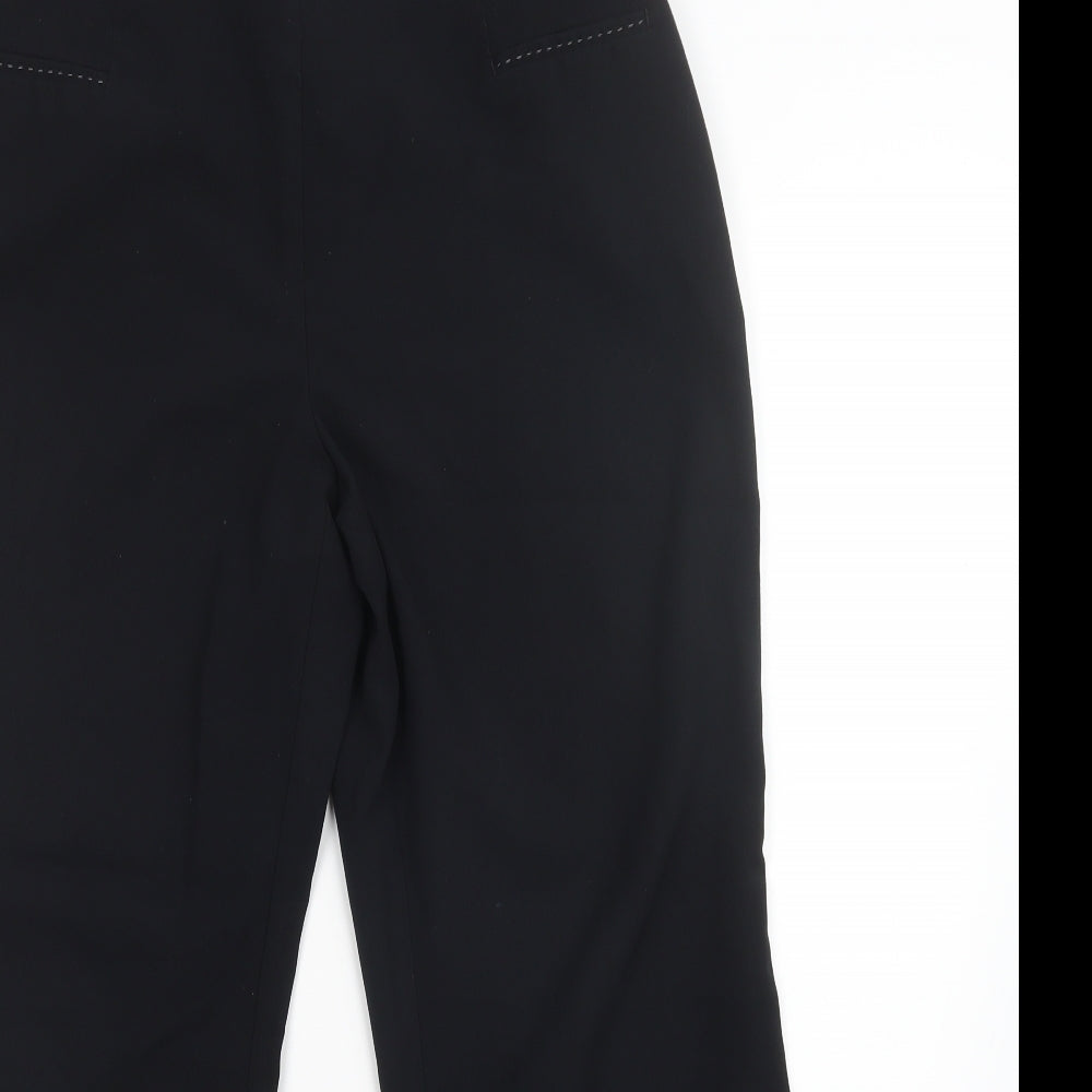 Womens UK Size 14 M&S Regular Fit  Black Trousers
