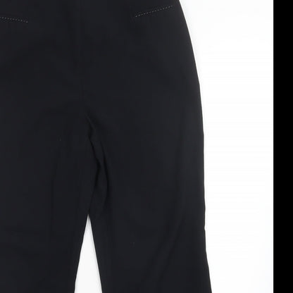 Womens UK Size 14 M&S Regular Fit  Black Trousers