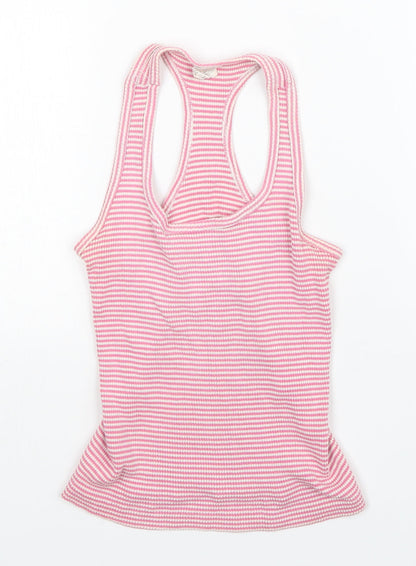 Womens UK Size 10 Preworn Pink Basic Tank