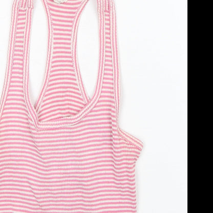 Womens UK Size 10 Preworn Pink Basic Tank