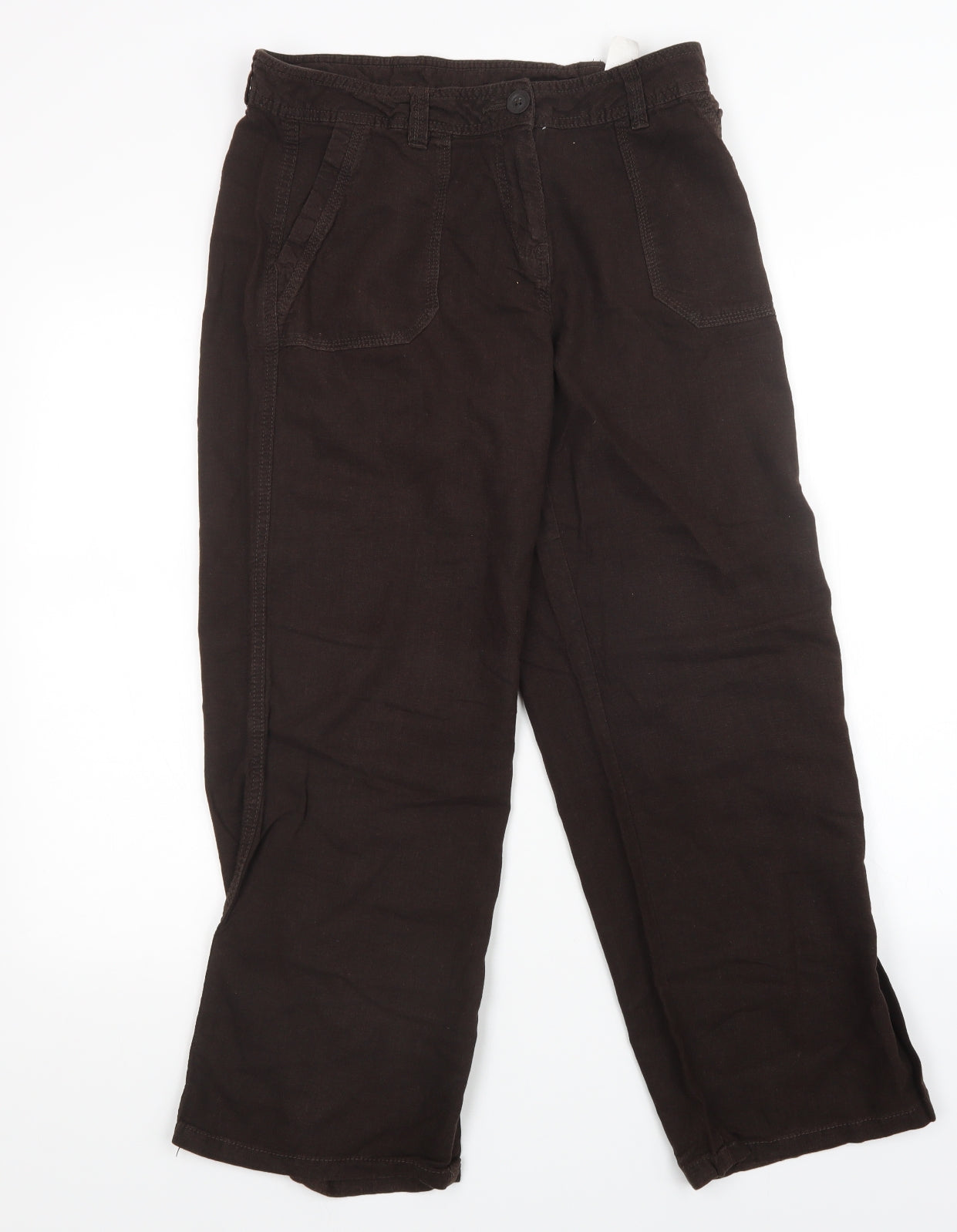 Womens UK Size 14 M&S Regular Fit  Brown Trousers