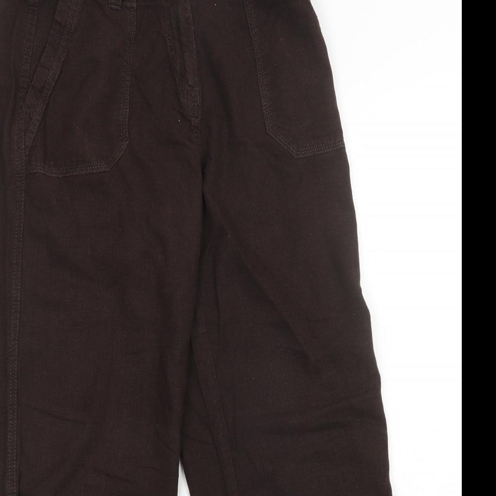 Womens UK Size 14 M&S Regular Fit  Brown Trousers