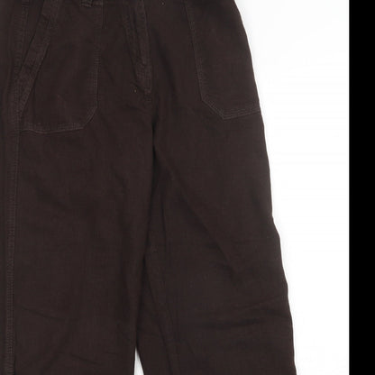 Womens UK Size 14 M&S Regular Fit  Brown Trousers
