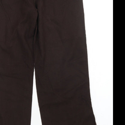 Womens UK Size 14 M&S Regular Fit  Brown Trousers