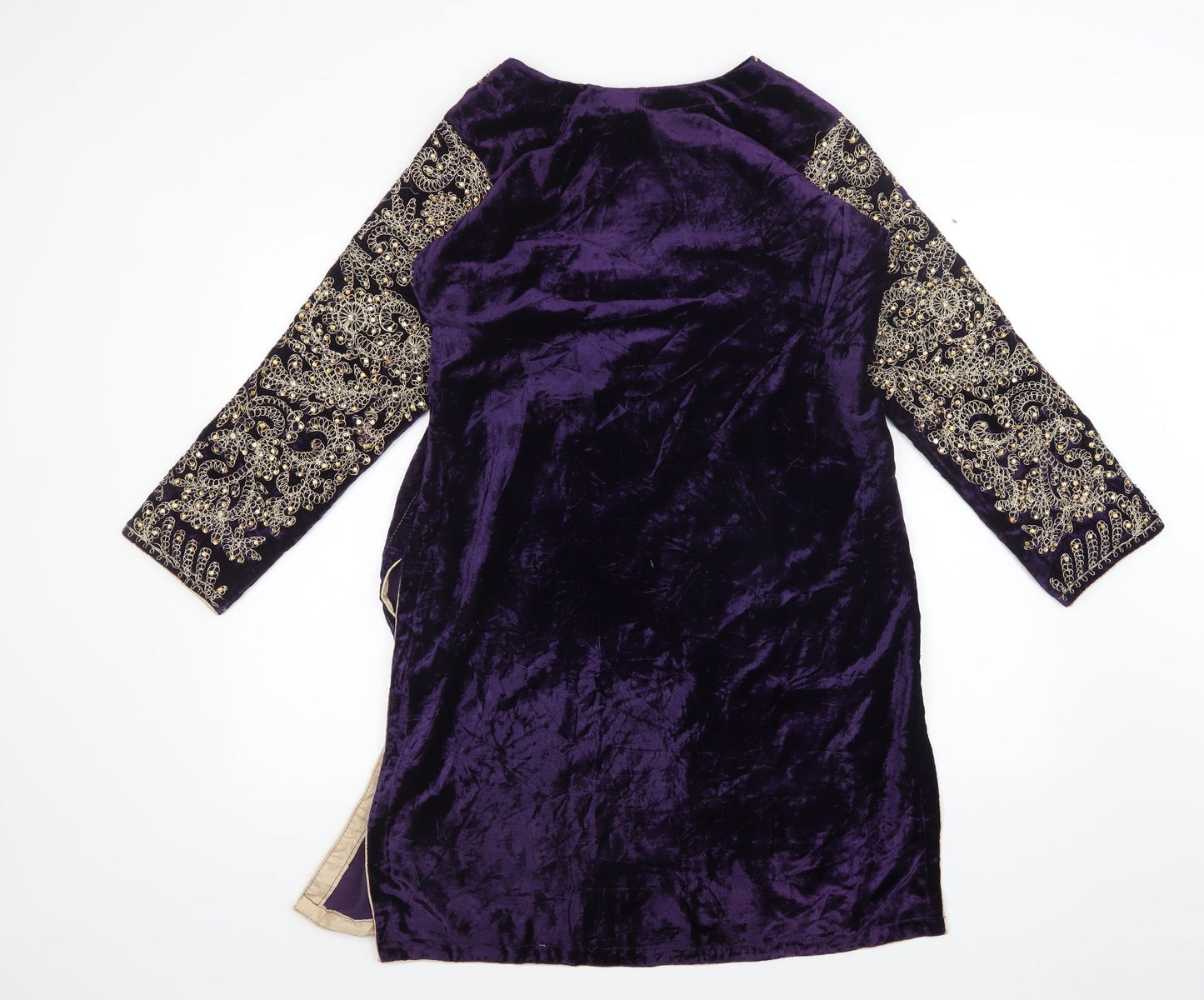 INF Womens Purple Floral  Sheath  Size L