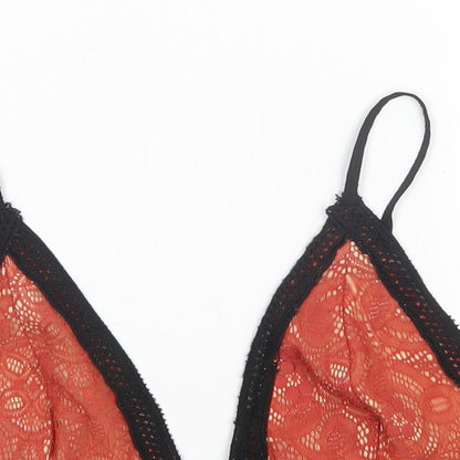 Missguided Womens Orange   Basic Tank Size 8